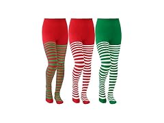 SOMSOC Kids (OS) 3-Piece Christmas Candy Cane Stri