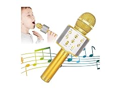KIDWILL Karaoke Mic Gold