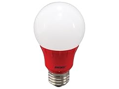 Red LED A19 Light Bulb, 4 pack