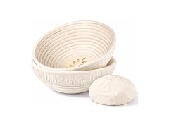 Round Natural Rattan Banneton Proofing Basket, 2 PK