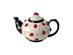 Ladybug Collection With Swirls Teapot