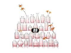 Arme Glass Bud Vase Set of 32 Pcs