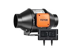 Inline Duct Fan, 4-Inch 205 CFM Quiet EC-motor