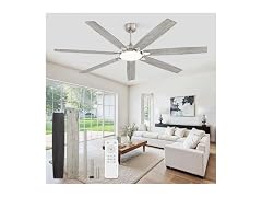 Fanbulous Nickel 72" Ceiling Fan with Lights