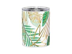 Travel Tumblers '12-Ounce, Green Palm Leaf