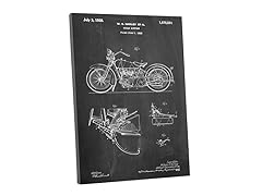Harley Motorcycle Canvas Gallery Wrap (2 Sizes)