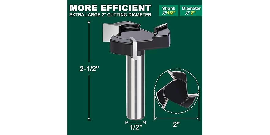 Spoon Router Bit CNC Spoilboard Surfacing Router Bit