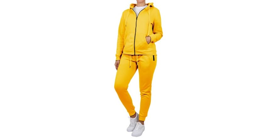 Drawstring Half Zip Hoodie and Joggers Active Set