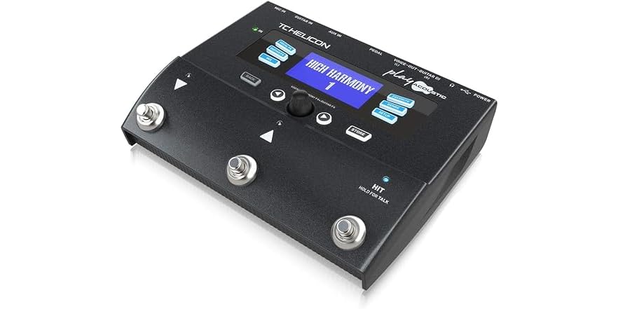 TC Helicon PLAY ACOUSTIC Stompbox Per Chitarra E Voce - Effetti Con BodyRez, Looping E 3 Pulsanti - Foto 4