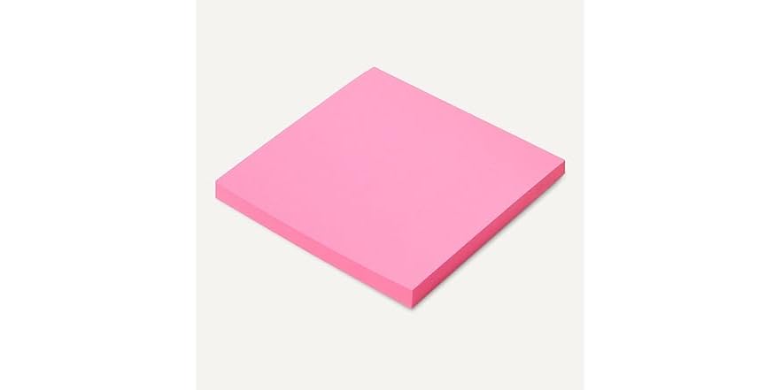 Amazon Basics Square Sticky Plus Notes, Pack of 24