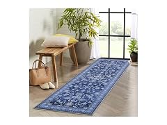 GarveeHome Washable Runner 2x6 Blue