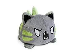TeeTurtle - The Original Reversible Cat Plushie - Gray Catzilla