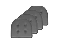 Faux Leather U-Shape Pad Cushion Set
