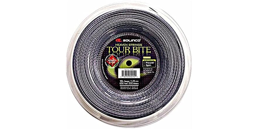 Pro's Pro Hexaspin Twist Tennis String Reel - 200m (660ft), 1.25mm, Black - Made In Germany - View #8