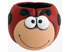 Santa's Workshop, Inc 36326 Cement Lady Bug Planter Red