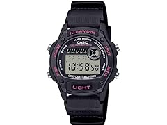 Casio Illuminator LED Watch Black Pink