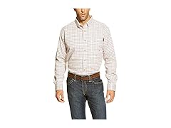 Ariat Mens (M) FR Button Down Shirt White Multi