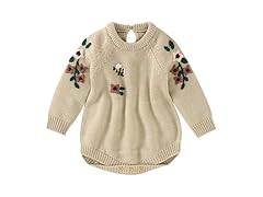 Opewod Newborn Baby Girl Sweater Romper