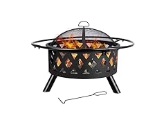Red Mountain Valley 30'' Outdoor Wood Burning Fire Pit with Protective Ring