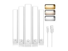 Under Cabinet Lighting, 5-Pack Rechargeable Battery
