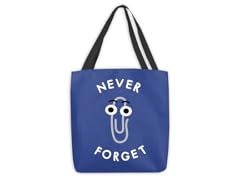 Never Forget the Clip Large Tote Bag