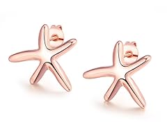 Rose Gold Starfish Studs
