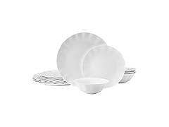 Mikasa Elodie Scalloped 12 Piece Bone China Set