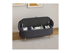 Uneeruiqy Storage Bench Gray