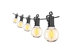 Brightown Outdoor String Lights, 100FT 100+2 G40 Bulbs