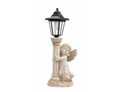 15.5" Cherub Solar Light Post