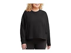 Hanes Women Originals Fleece Crop Sweatshirt