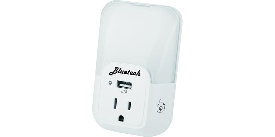Bluetech Nightlight with Outlet USB Port (3 Pack)