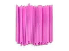 Concession Essentials Hot Pink Flex Straws, 60 Count