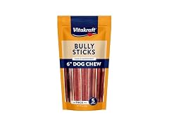Vitakraft Dog Bully Sticks, 6 Inch, 5 Count