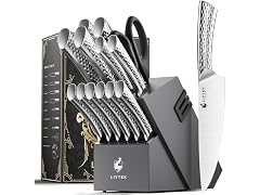 Livtek 15 PCS High Carbon Knife Set