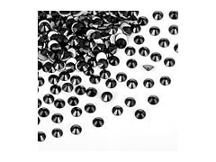 CMBYN Glue Fix Crystal Flatback Rhinestones Glass- Black