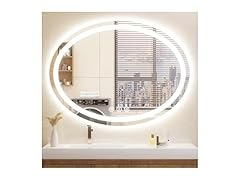 48"x36" Oval LED Bathroom Mirror