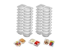 20 Set Reusable Snack Containers 2-Comp