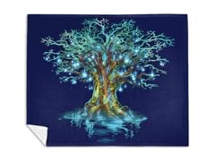 Rune Tree Mink Fleece Blanket