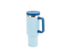 Glad Pioneer Stainless Steel Tumbler with Lid and Straw  40oz, Blue