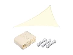 Yescom 1 Pack 20'x20'x20' Triangle Sun Shade Sail Off White