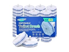 60pcs Disposable Toilet Brush Heads