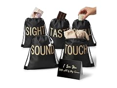 Bafeil 5 Senses Gift Bags 10pc Black