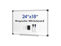 VUSIGN Magnetic Dry Erase White Board for Wall 24"×18"