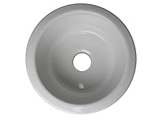 18 Round" Italian Fireclay Single Bowl Kitchen Bar Sink