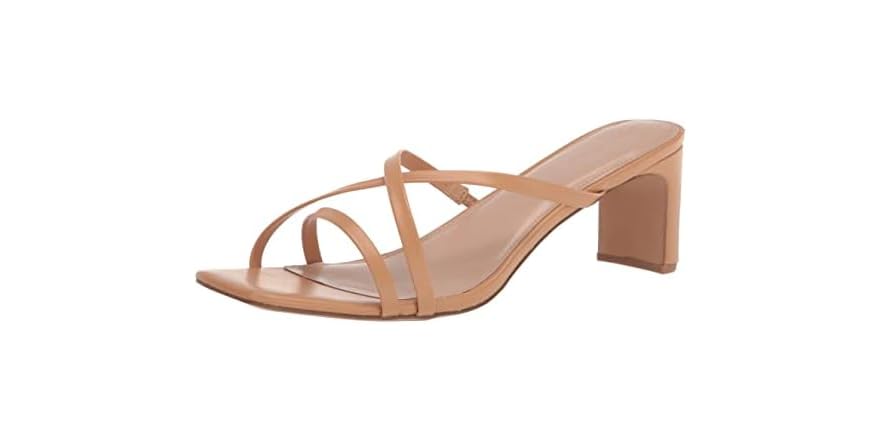 The Drop Women Amelie Strappy Square Toe Heeled Sandal (6 Colors)
