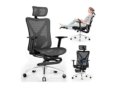 GABRYLLY Ergonomic Office Chair with Footrest