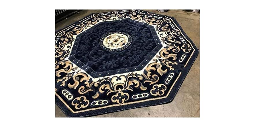 Carpet King Traditional Octagon Persian Area Rug