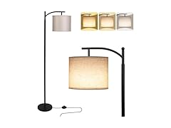 62" Curved Floor Lamp w/Foot Switch