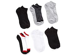 Everlast Men's 1/2 Cushion No Show, 6 Pairs